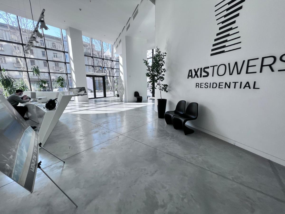 Apartment In Axis Towers, Tbilisi Business Center エクステリア 写真